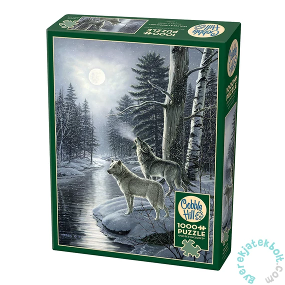Cobble Hill 1000 db-os puzzle - Wolves by Moonlight (40154)