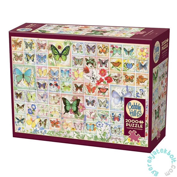 Cobble Hill 2000 db-os puzzle - Butterflies and Blossoms (49011)