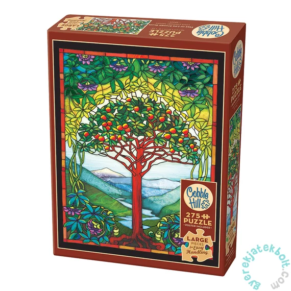 Cobble Hill 275 db-os Easy Handling puzzle - Tree of Life Stained Glass (48005)