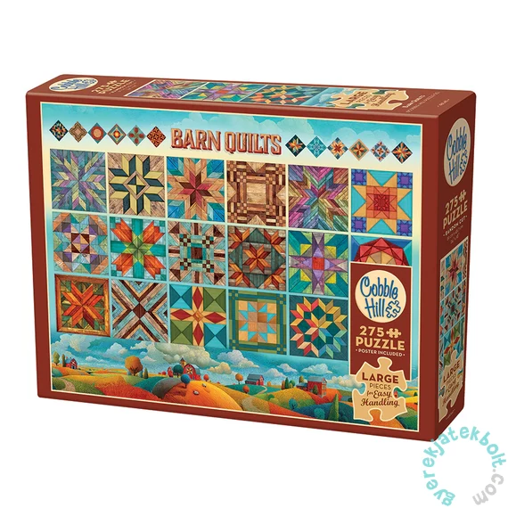 Cobble Hill 275 db-os Easy Handling puzzle - Barn Quilts (48040)