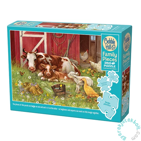 Cobble Hill 350 db-os Family puzzle - Barnyard Babies (47026)