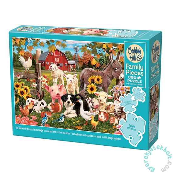 Cobble Hill 350 db-os Family puzzle - Family Farm (47037)