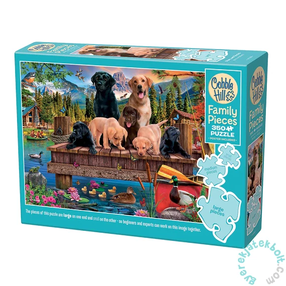 Cobble Hill 350 db-os Family puzzle - Pups and Ducks (47038)