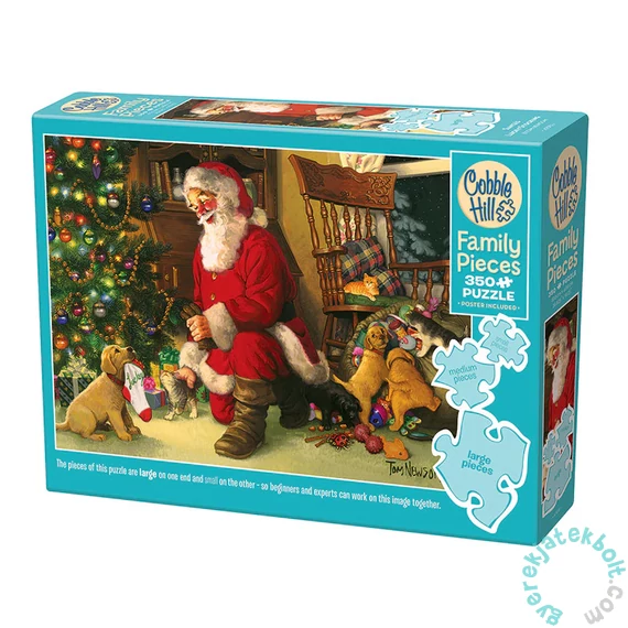 Cobble Hill 350 db-os Family puzzle - Santas Lucky Stocking (47012)