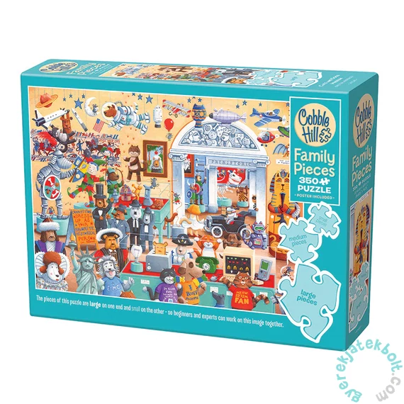 Cobble Hill 350 db-os Family puzzle - Cats and Dogs Museum (47031)