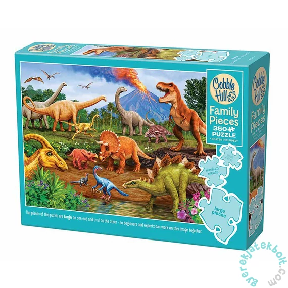 Cobble Hill 350 db-os Family puzzle - Dinos (47030)