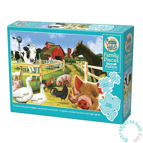 Cobble Hill 350 db-os Family puzzle - Welcome to the Farm (47029)