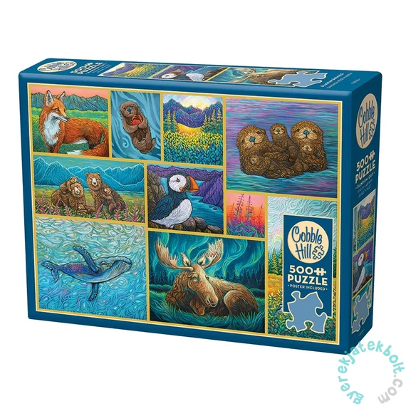 Cobble Hill 500 db-os puzzle - Alaskan Animals (45136)