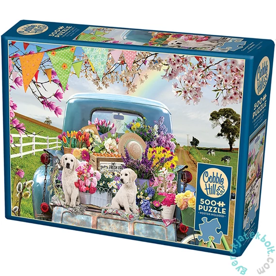 Cobble Hill 500 db-os puzzle - Country Truck in Spring (45060)