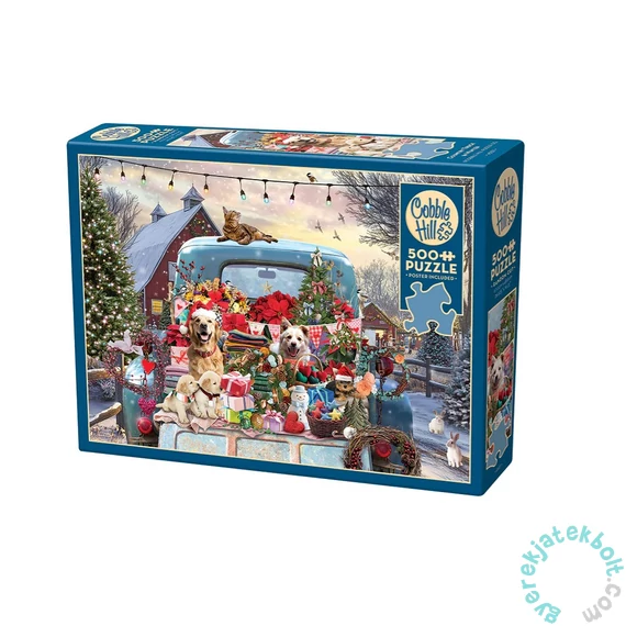 Cobble Hill 500 db-os puzzle - Country Truck in Winter (45127)