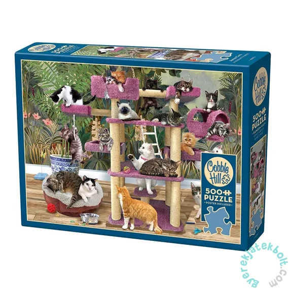 Cobble Hill 500 db-os puzzle - Jungle Cats (45095)