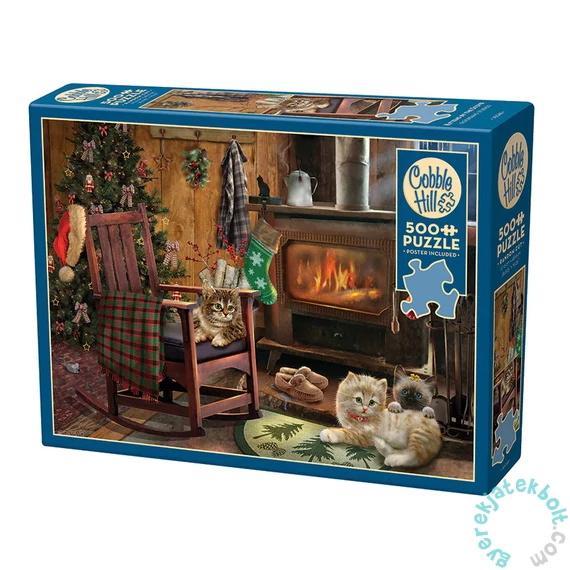 Cobble Hill 500 db-os puzzle - Kittens by the Stove (45048)