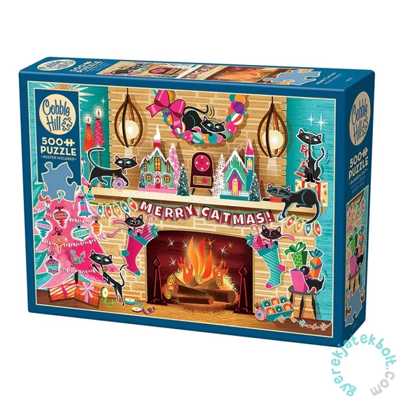 Cobble Hill 500 db-os puzzle - Merry Catmas (45131)