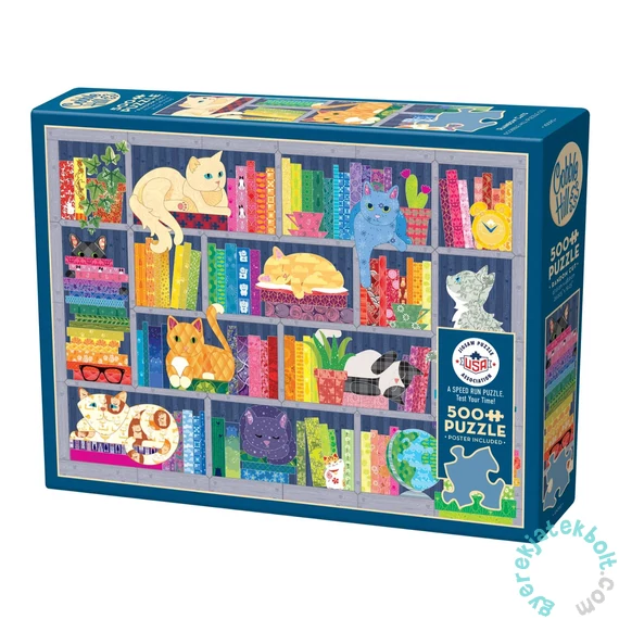 Cobble Hill 500 db-os puzzle - Rainbow Cats (45090)