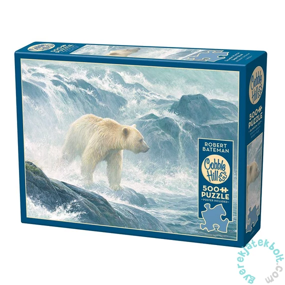 Cobble Hill 500 db-os puzzle - Salmon Watch - Spirit Bear (45026)