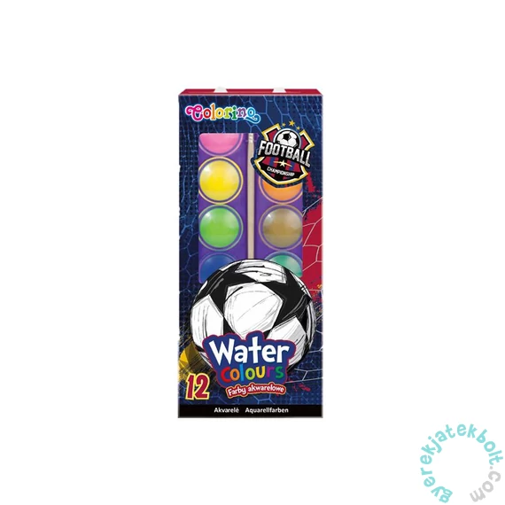 Coolpack - Colorino 12 színű vízfesték készlet - Football (21719PTR)
