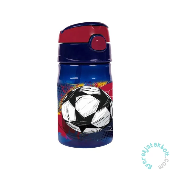 Colorino Handy szívószálas műanyag kulacs - Football