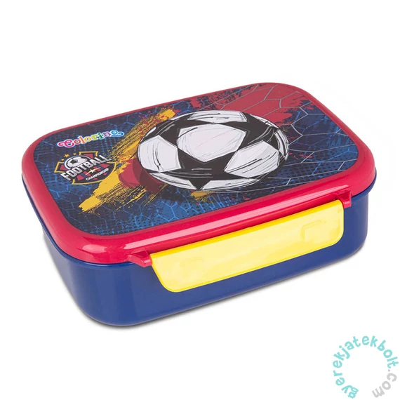Colorino műanyag uzsonnás doboz - Football