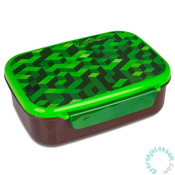 Coolpack - City Jungle műanyag uzsonnás doboz - barna keretes (Z18199)