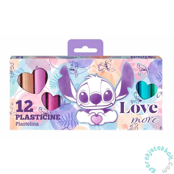 Coolpack - 12 db-os gyurma - Disney Fashion - Stitch - Love more (91989PTR)