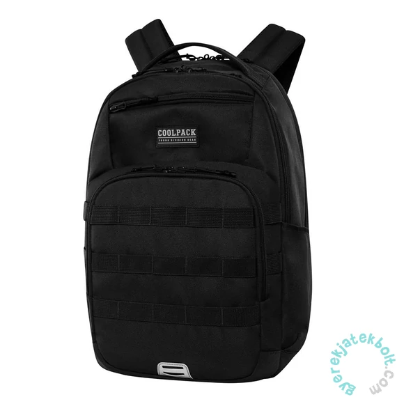 Coolpack - Army ergonomikus iskolatáska, hátizsák - 2 rekeszes - Army Black (C39258)