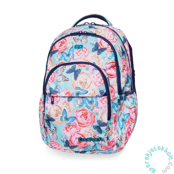 Coolpack - Basic Plus Butterflies iskolatáska, hátizsák - 3 rekeszes