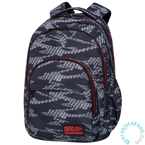 Coolpack - Basic Plus Topo Red iskolatáska, hátizsák - 3 rekeszes