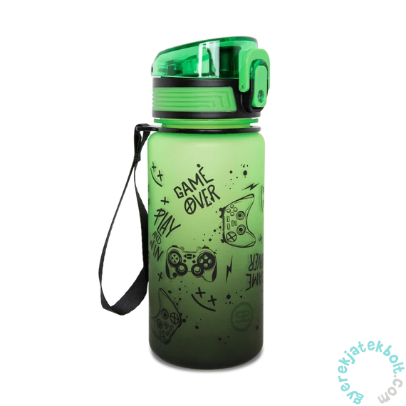 Coolpack - Brisk Mini műanyag kulacs 400 ml - Game Over Gradient Green (Z17969)