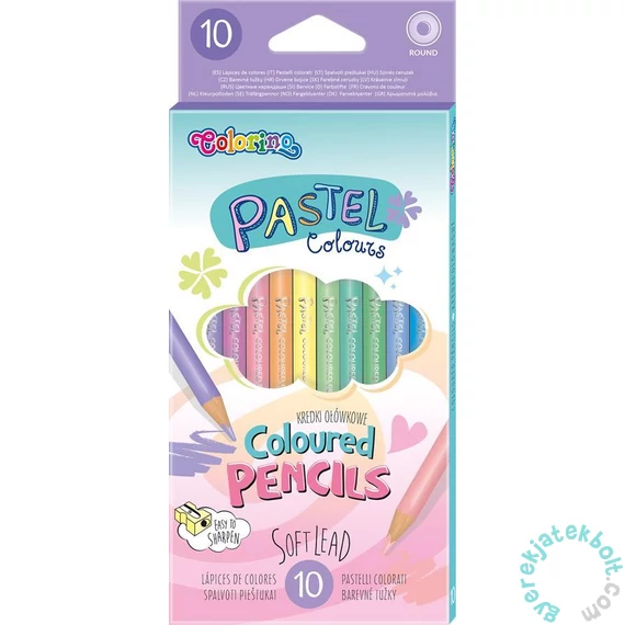 Coolpack - Colorino 10 db-os színes ceruza készlet - Pastel (80813PTR)