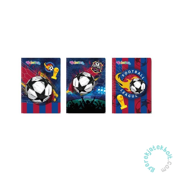Coolpack - Colorino 32 lapos A/5 jegyzetfüzet - vonalas - Football (26370PTR)