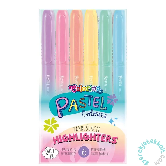 Coolpack - Colorino 6 színű szövegkiemelő - Pastel (84965PTR)