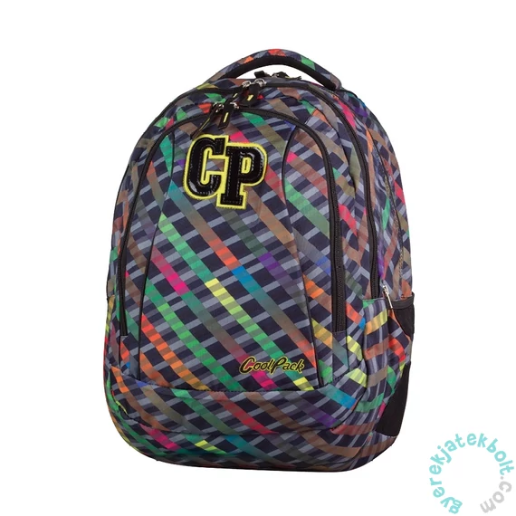 Coolpack - Combo 2 az 1-ben iskolatáska, hátizsák - 3 rekeszes - Rainbow Stripes