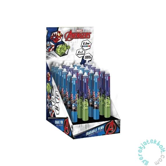 Coolpack - Disney - Avengers négyszínű radírozható golyós toll - kétféle (81065PTR)