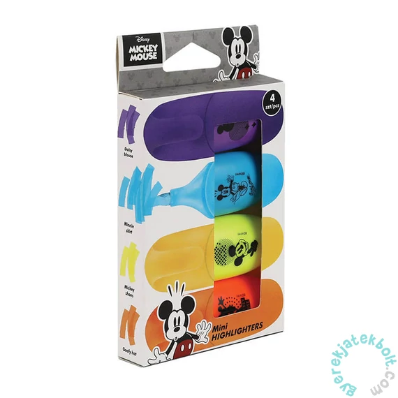 Coolpack - Disney - Mickey Mouse mini szövegkiemelő - 4 db-os (16401PTR)