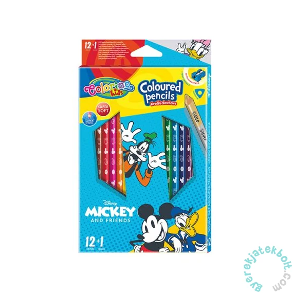 Coolpack - Disney - Mickey Mouse színes ceruza készlet - 13 db-os (89847PTR)