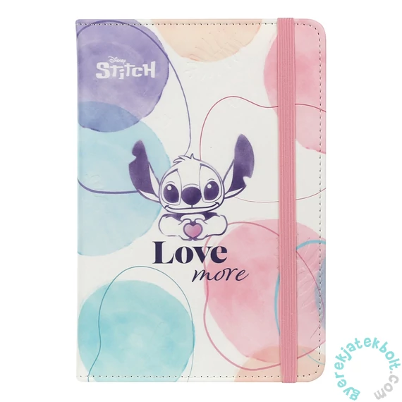 Coolpack - Disney - Stitch 80 lapos A/5 jegyzetfüzet - Love more - vonalas (75033PTR)