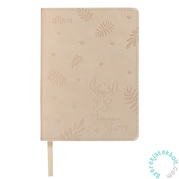 Coolpack - Disney - Stitch 80 lapos B/6 jegyzetfüzet - Do what makes you happy - kockás (75118PTR)