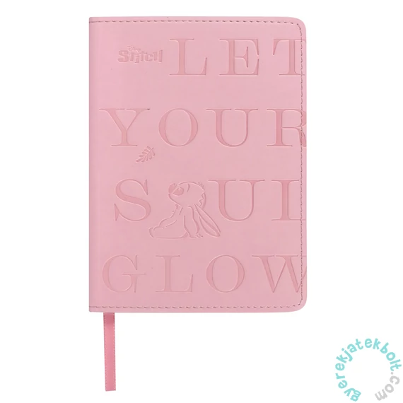 Coolpack - Disney - Stitch 80 lapos B/6 jegyzetfüzet - Let your soul glow - kockás (75095PTR)