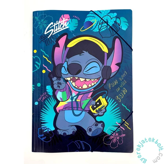 Coolpack - Disney - Stitch A/3 műanyag gumis mappa (79505PTR)
