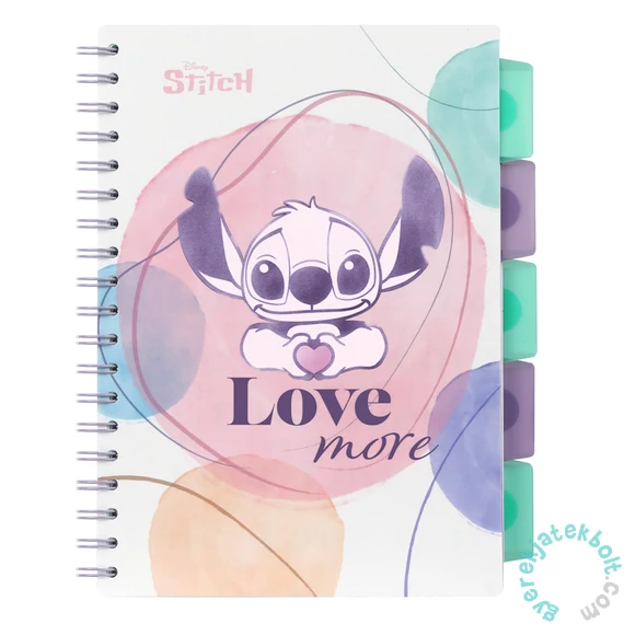Coolpack - Disney - Stitch B/5 spirálfüzet - Love more (74975PTR)