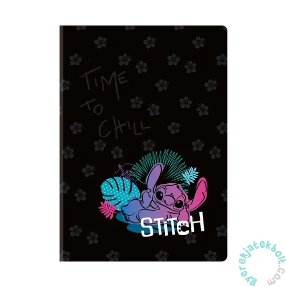 Coolpack - Disney Stitch - Black 60 lapos A/4 jegyzetfüzet - vonalas - Chill (91453PTR)