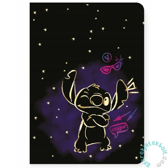 Coolpack - Disney Stitch - Gold 32 lapos A/5 füzet - vonalas (96243PTR)
