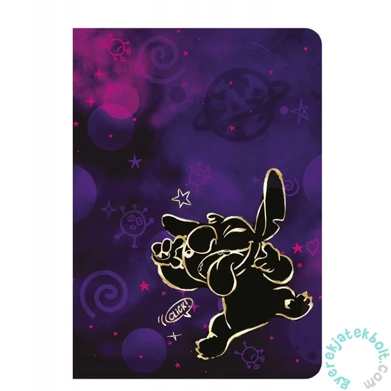Coolpack - Disney Stitch - Gold 60 lapos A/5 jegyzetfüzet - kockás (96250PTR)
