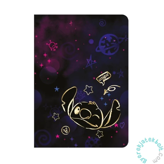 Coolpack - Disney Stitch - Gold 60 lapos A/5 jegyzetfüzet - kockás (96267PTR)