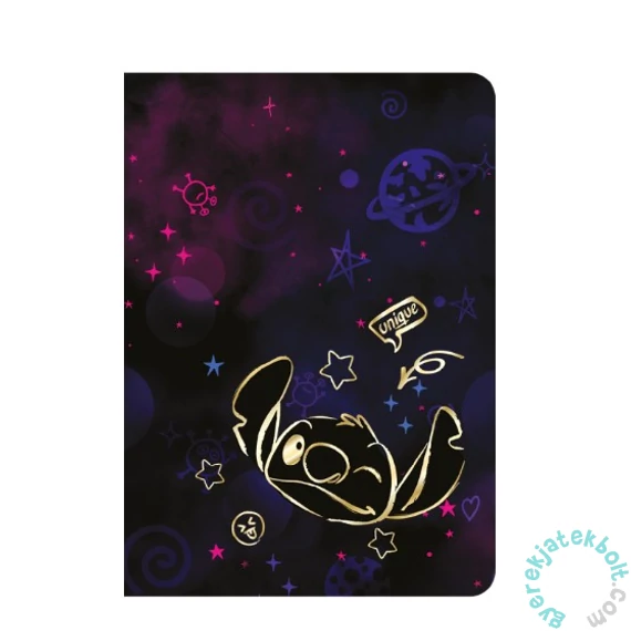 Coolpack - Disney Stitch - Gold 60 lapos A/5 jegyzetfüzet - vonalas (96298PTR)