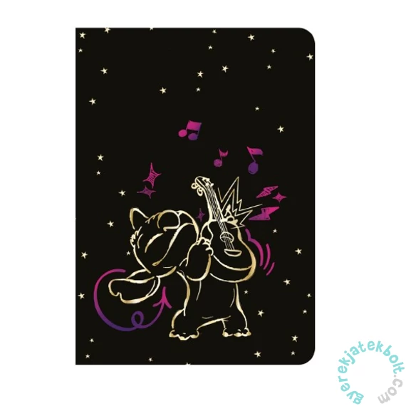 Coolpack - Disney Stitch - Gold 60 lapos A/5 jegyzetfüzet - vonalas (96304PTR)