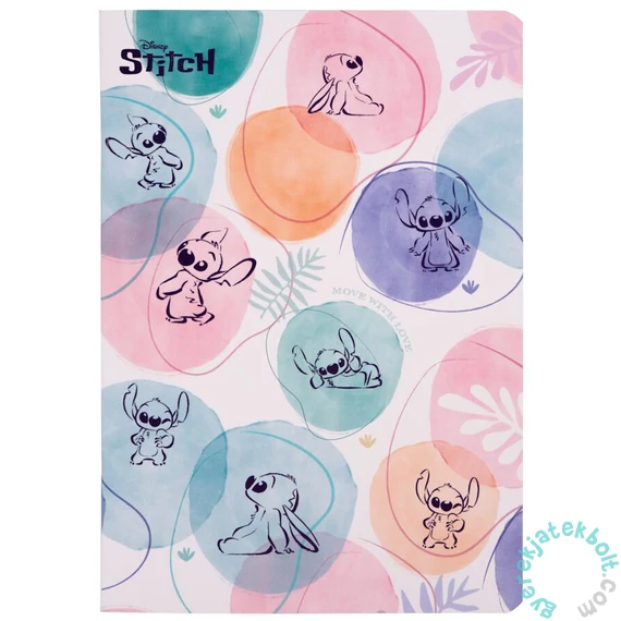 Coolpack - Disney Stitch - Kollázs 60 lapos A/5 jegyzetfüzet - kockás (74913PTR)