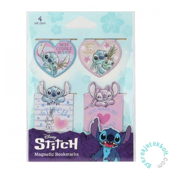 Coolpack - Disney - Stitch mágneses könyvjelző - 4 db-os - Best Cuddle Budy (75354PTR)