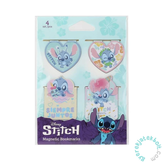 Coolpack - Disney - Stitch mágneses könyvjelző - 4 db-os - Siempre Juntos (75385PTR)