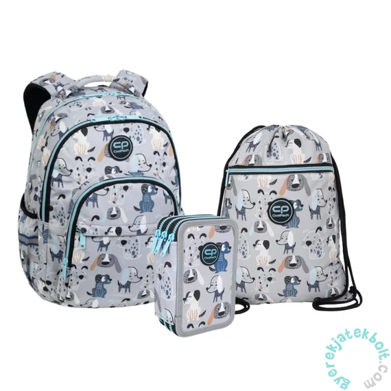 Coolpack - Doggy iskolatáska szett felszerelt 3 emeletes tolltartóval (F003694-1-szett)